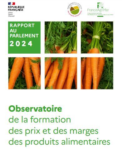 FranceAgriMerFR's tweet photo. 📈 📣 Le rapport 2024 de l’Observatoire de la formation des prix et des marges des produits alimentaires #OFPM remis au Parlement est publié 👇
https://t.co/zmRKXBWBPS https://t.co/752Xfz2sgN