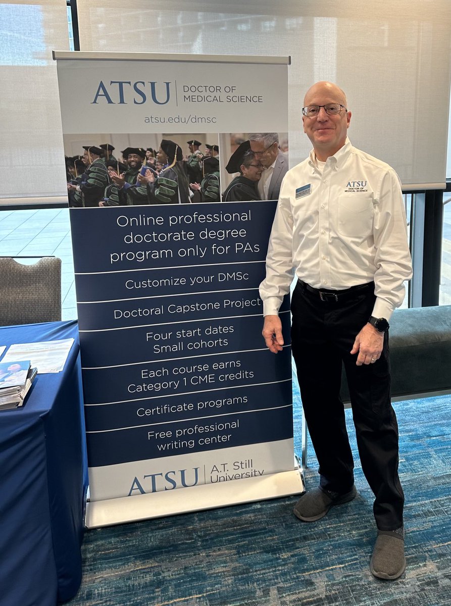 ATSU_DMSc's tweet photo. #ATSUDMSc is ready for you Florida PAs! https://t.co/Q6uWVCYvI8
