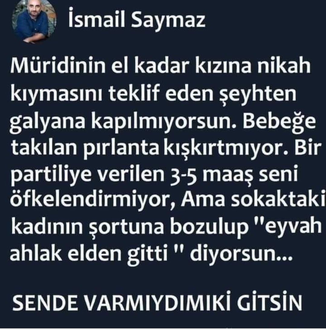Valla iyi demiş aynen katılıyorum...👍👏