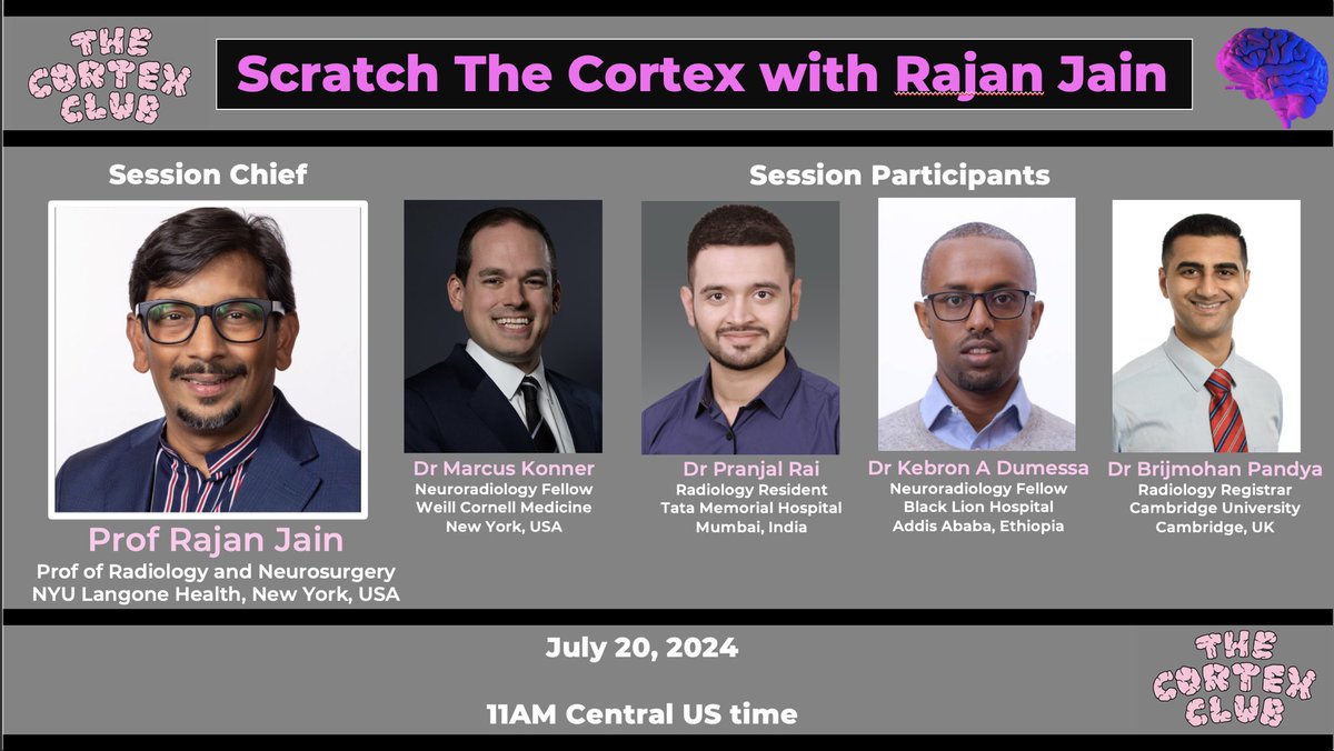 PublishedXPrime's tweet photo. History and limited images have been given to our participants. All images and more information will be revealed at the session! 

If you think you know what these cases are or want to know, join us tomorrow July 20 at 11AM central U.S. time! 

Register here: https://t.co/e5HDXUWaSE

@CoolAsANeuroRad @thecortexclub @RamVaidhyanath @pranj_rad @MarcusKonner @brijmohanpandya @kebronatnaw