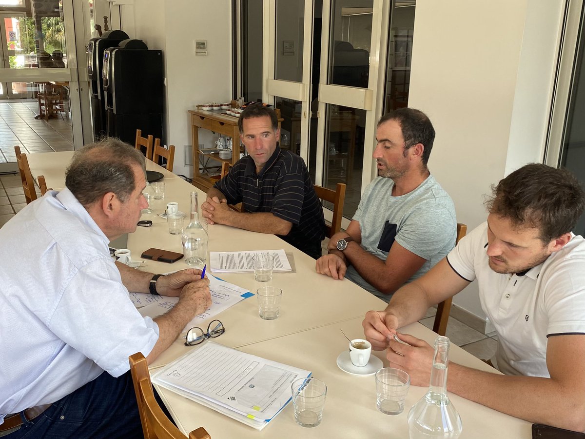ForceCommunes's tweet photo. Rencontre à Itxassou avec Jérôme Ganzagain, René Bordagaray et Jérôme Salibère, représentants de l'ODG AOP Ossau-Iraty. 

Un temps d’échange précieux sur la nécessité de mettre à jour le cahier des charges de l’AOP.

#SenateurdeTerrain
#laforcedenoscommunes https://t.co/XSSk5P3e25