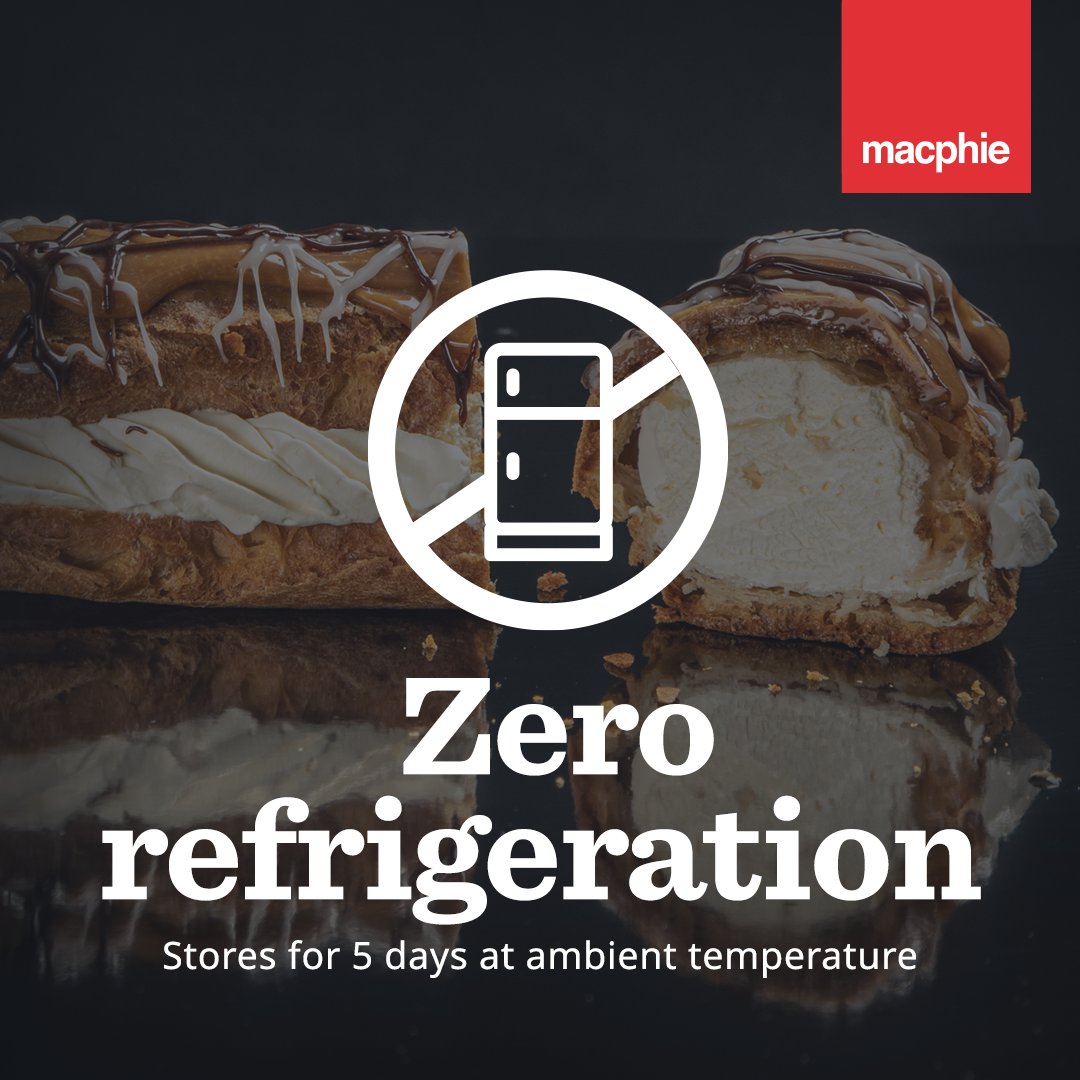 Macphie Mactop® Extra has a five day shelf life when stored at room temperature after whipping, meaning you can use the same product over five days to make various desserts, with no extra refrigeration costs! 🚫❄️

macphie.com/products/macto…