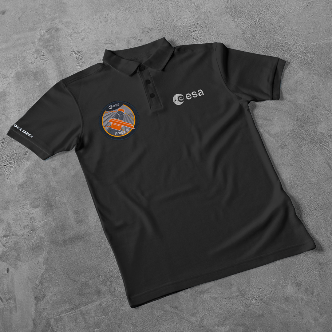ESASpaceShop's tweet photo. Why settle for one #satellite when you can have two flying in formation? Wear your support for @esa’s Proba-3 mission with the #official #mission patch polo available exclusively at #ESASpaceShop! 🚀 

https://t.co/AAymrhhRCk https://t.co/EhP5QMduP1