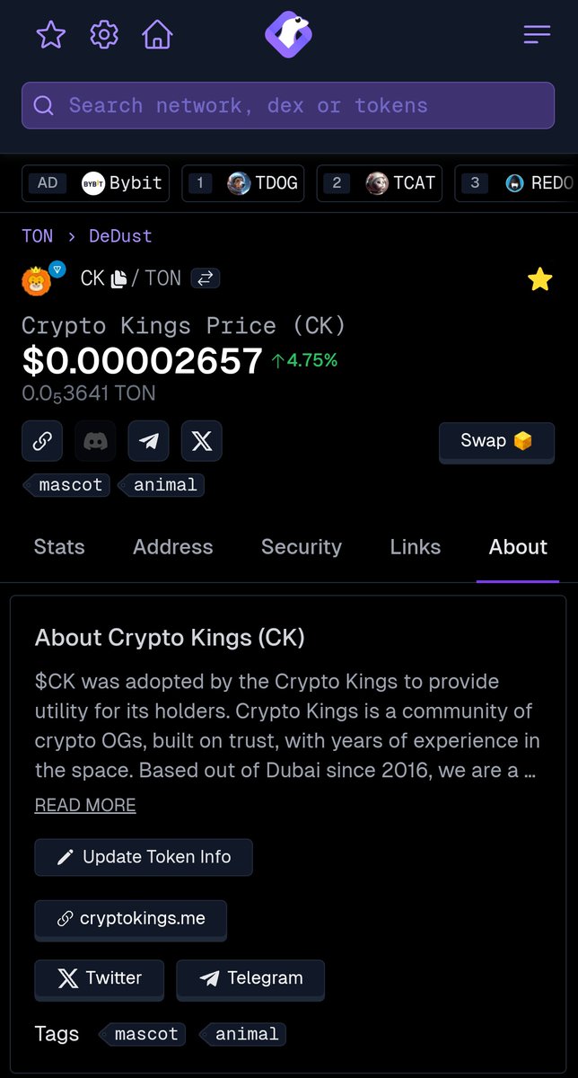 Crypto_Kings_CK's tweet photo. We are listed on GeckoTerminal !!! $CK

https://t.co/1GE2dDna1Z https://t.co/Z0RRwzlRfe