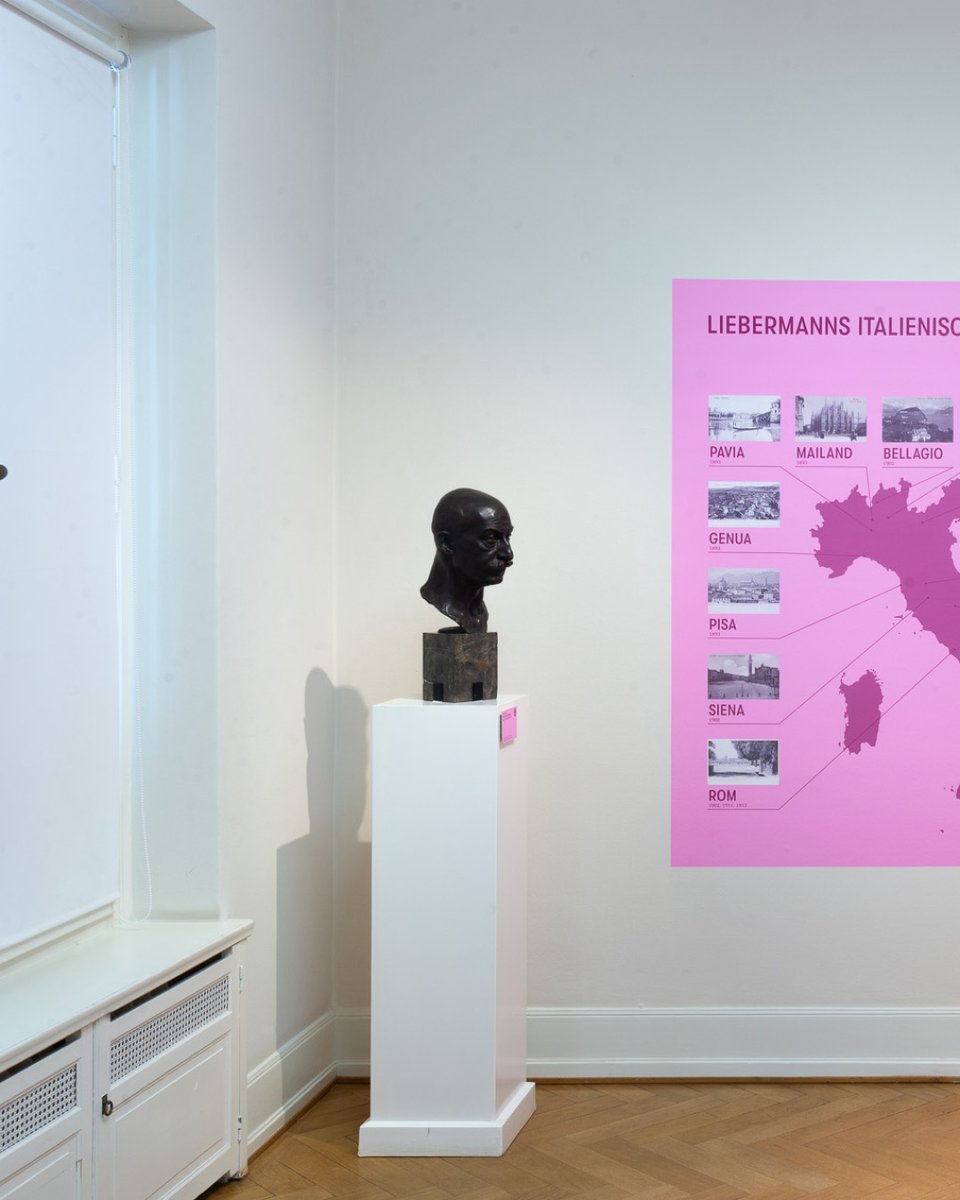 pierresbecker's tweet photo. Off to Italy! 🇮🇹⁠ Exhibition design for the enriching exhibition “Off to Italy! With Liebermann in Venice, Florence and Rome" @liebermannvilla and @casadigoethe in Rome.⁠
⁠
#liebermannvilla #wannsee #berlin #MaxLiebermann #exhibitiondesign #campaign #typography #tatrung https://t.co/qDj50jzhQ8