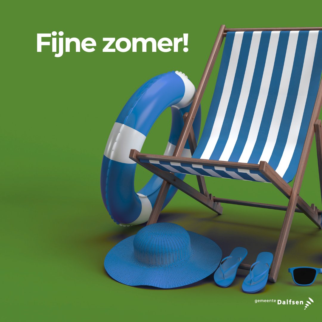 RaadDalfsen's tweet photo. Ook onze raadsleden hebben nu zomervakantie. Daarom zijn er de komende weken geen raadsvergaderingen. 

𝗪𝗲 𝘄𝗲𝗻𝘀𝗲𝗻 𝗶𝗲𝗱𝗲𝗿𝗲𝗲𝗻 𝗲𝗲𝗻 𝗳𝗶𝗷𝗻𝗲 𝘇𝗼𝗺𝗲𝗿 𝗲𝗻 𝗴𝗿𝗮𝗮𝗴 𝘁𝗼𝘁 𝘇𝗶𝗲𝗻𝘀 𝗼𝗽 𝗺𝗮𝗮𝗻𝗱𝗮𝗴 𝟮 𝘀𝗲𝗽𝘁𝗲𝗺𝗯𝗲𝗿!

#zomerreces #gemeenteraad https://t.co/7t9ZD1L02E