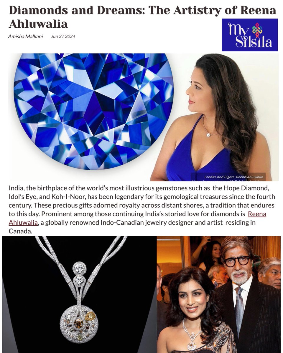 [Creative Journey] Diamonds and Dreams. 

Thank you MySilsila and <a href="/intelspotter/">Suneetha Malkani ☀️☀️</a>  for sharing my creative journey, editorial written by Amisha Malkani.  

LINK below⤵️