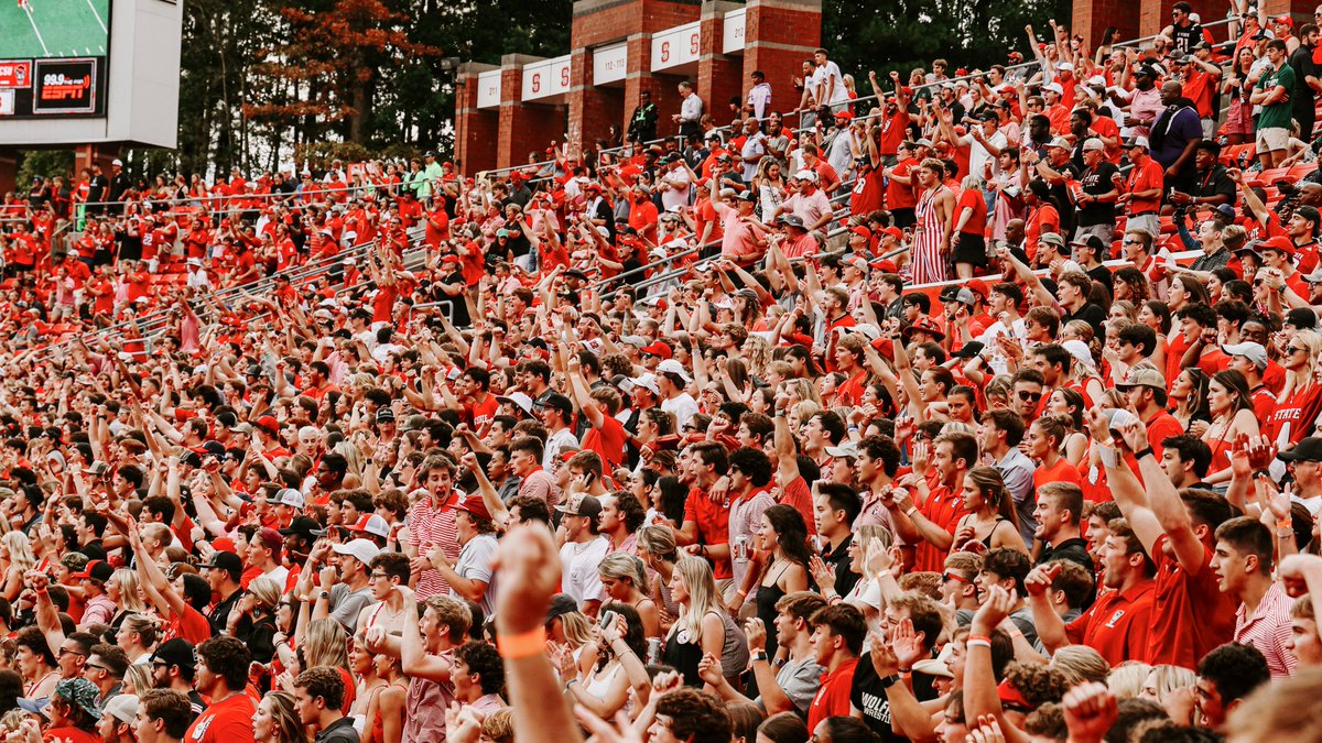 PackAthletics's tweet photo. Counting down to the energy and EXCITEMENT 🐺 Less than a month till we PACK our student sections! https://t.co/mUfKsLRL8g