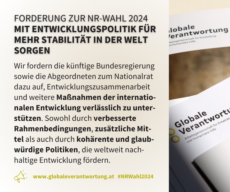 HannahHauptmann's tweet photo. Was kann eine #Entwicklungspolitik, die Österreich zu einem verlässlichen Partner armer und fragiler Länder macht und weltweit zu menschlicher #Sicherheit beiträgt? #Österreichpacktan, mit den Forderungen der #AGGlobaleVerantwortung👉https://t.co/9OgicqVCl4 #NRWahl2024 #EZAwirkt https://t.co/HIpKHHSlKB