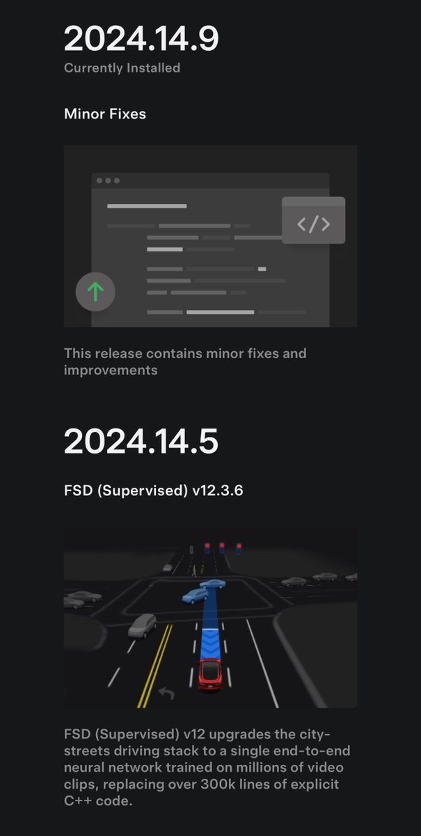 Bibhrajit Halder (@bibhra) on Twitter photo 🚀 Exciting Update: <a href="/SafeAIAutonomy/">SafeAI Autonomous Technology</a>’s Autonomous Software v24.6 🚗🚜
As a <a href="/Tesla/">Tesla</a> owner since 2017, I’ve witnessed the incredible evolution of Full Self-Driving (FSD). With the recent software update to FSD v12.3.6, I am experiencing significant user improvements:
→ 70% of my 🚀 Exciting Update: <a href="/SafeAIAutonomy/">SafeAI Autonomous Technology</a>’s Autonomous Software v24.6 🚗🚜
As a <a href="/Tesla/">Tesla</a> owner since 2017, I’ve witnessed the incredible evolution of Full Self-Driving (FSD). With the recent software update to FSD v12.3.6, I am experiencing significant user improvements:
→ 70% of my