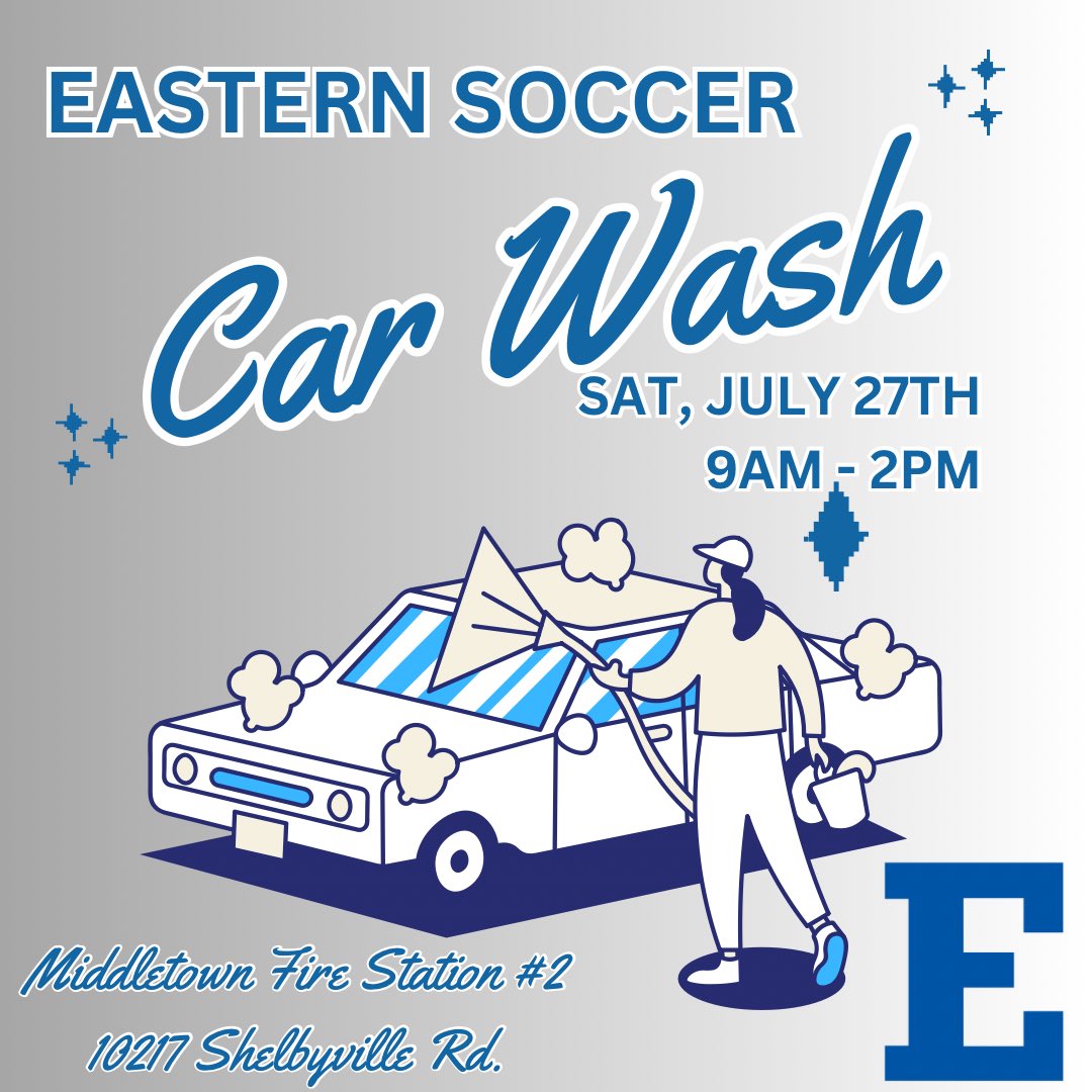 Car Wash
Saturday, July 27th from 9am-2am
Middletown Fire Station 2
#FlyEastern #MiddletownMade