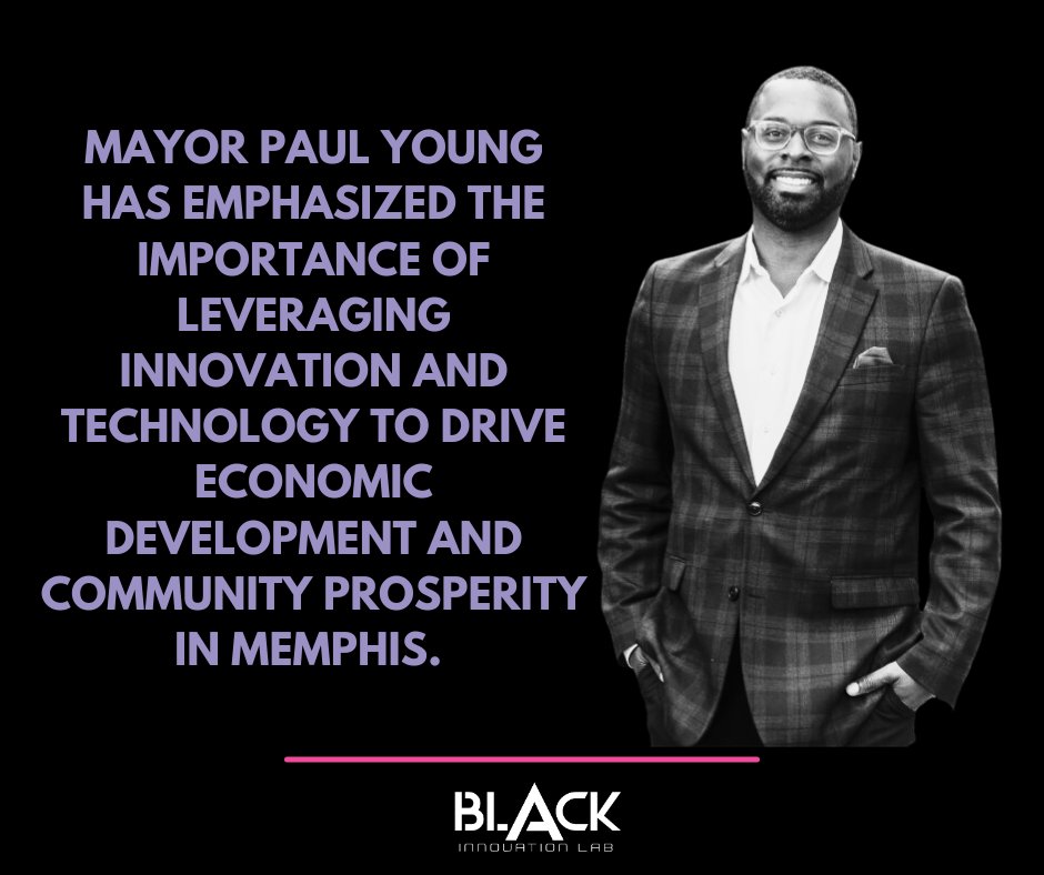 TheAscendCo's tweet photo. Mayor Paul Young emphasizes leveraging innovation and tech to drive economic development and community prosperity in Memphis. His vision aligns with Black Innovation Lab's mission to support diverse founders and build a brighter future for our city.  #BlackInnovationLab https://t.co/81S9XHAXRp