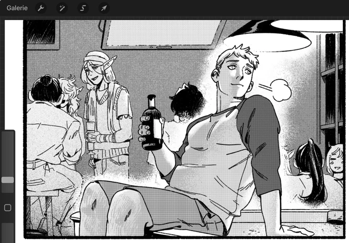 Hope I can finish and post this page today
It`s a modern labru AU where I berlinify the dm cast 
