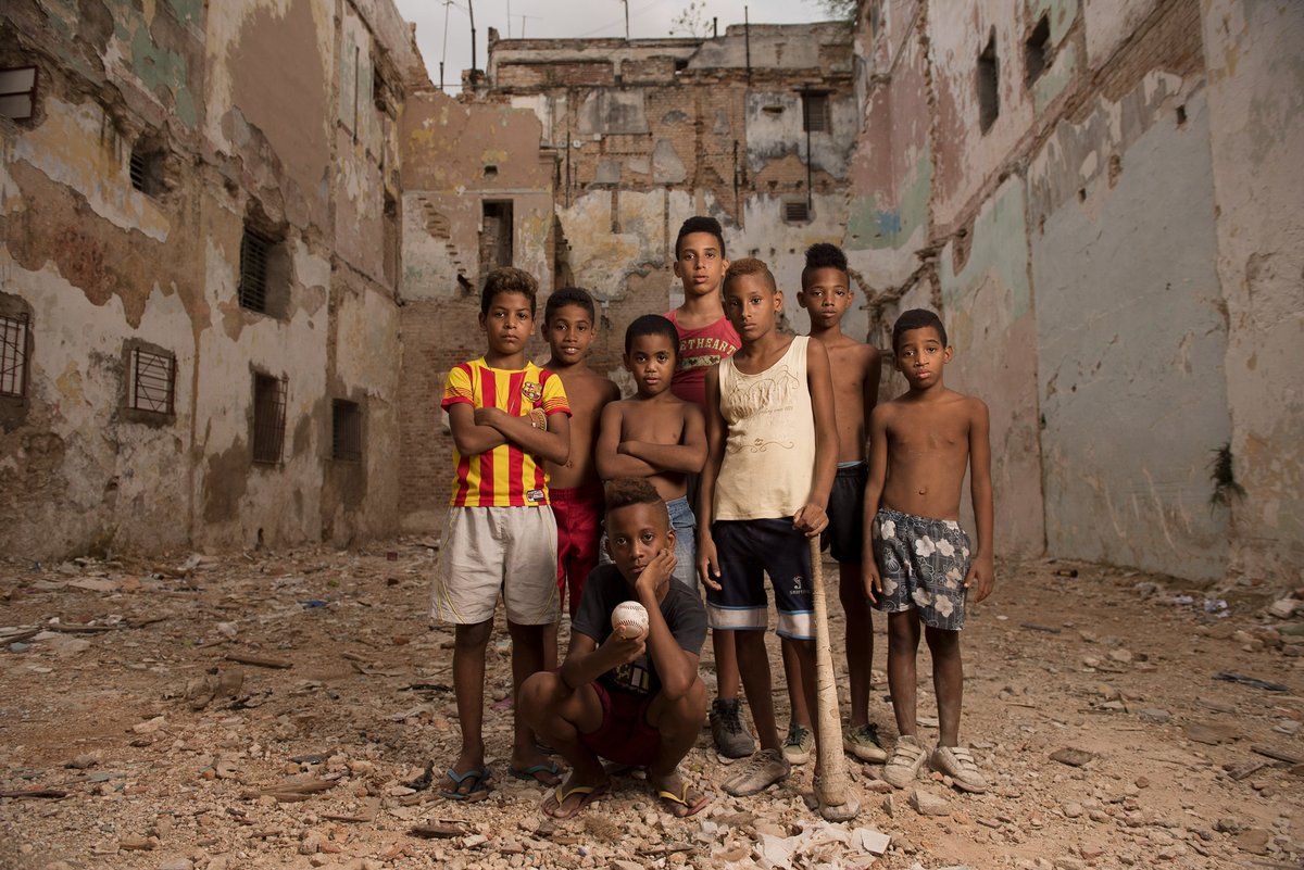 brettgaramella's tweet photo. Portrait of kids who play baseball every day in an abandoned space on Campanario street. Centro Habana, Cuba #centrohabana #centralhavana #habana #havana #havanacuba #habanacuba #cuba #cubanbaseball #easton #eastonbaseball #pelotero #baseball #fortheloveofthegame #campanario #mlb https://t.co/znecsuhPt4