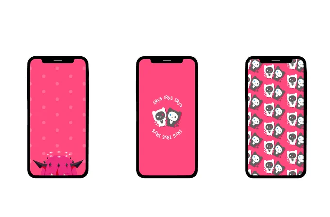 【スマホ用壁紙】IRyS 壁紙のみの使用でご自由にどうぞ〜!! I made smartphone wallpapers for IRyS! Feel free to use it as your phone wallpaper only! #IRySart