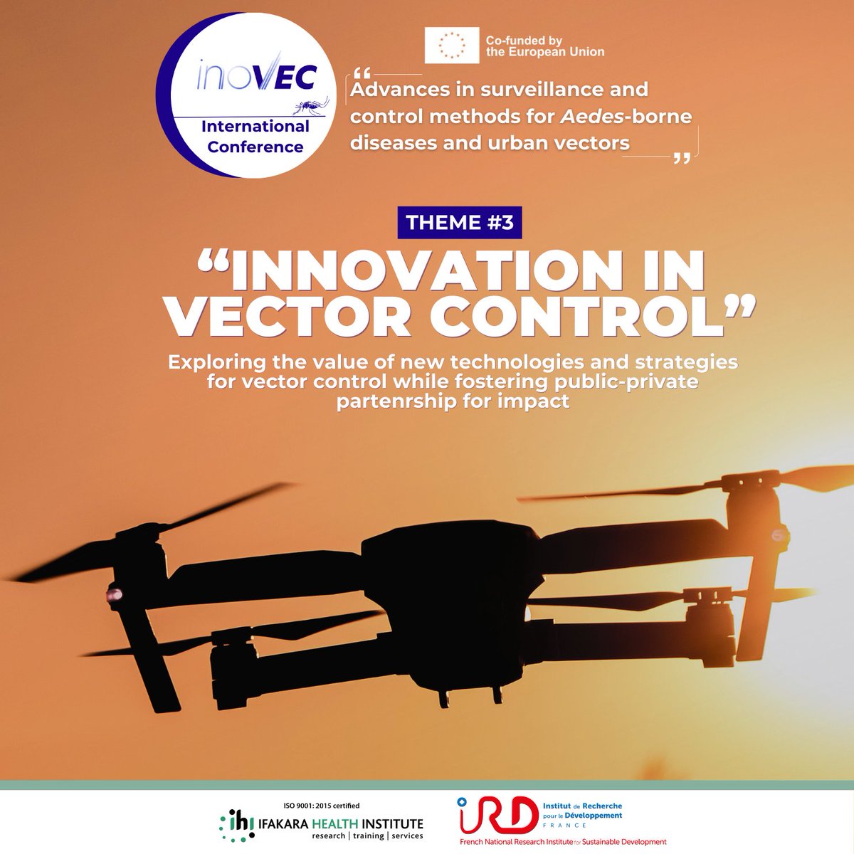INOVEC CONFERENCE 2024:
Leveraging innovation for effective control 💡🦟

Under the theme, "Innovation in Vector Control" at our upcoming conference, we will be discussing how cutting-edge technologies are reshaping how we combat Aedes-borne diseases.

Join us in Dar es Salaam 🇹🇿