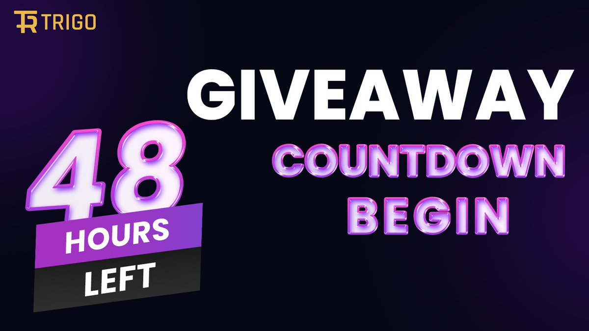 rigowallet's tweet photo. 🚨 Only 48 hours left to join our exclusive giveaway! ⏰ Five lucky winners will each receive $100! 💸 Don't miss out on this fantastic chance to win and join our early access community. Enter now before it's too late! 🌟🎁 #Giveaway #LastChance #TrigoIDO https://t.co/ouSg8fzuRD