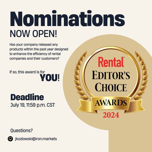 JonathanKozlow6's tweet photo. It's the final countdown! [I know you know the tune]

The deadline to submit an entry to this year's Rental Editor's Choice Awards is TODAY! 

Enter at https://t.co/KNC5qM6T0S

#equipmentrental #generaltoolrental #rentalindustry #constructionequipment #constructionproducts https://t.co/pYGvcCqZ4I