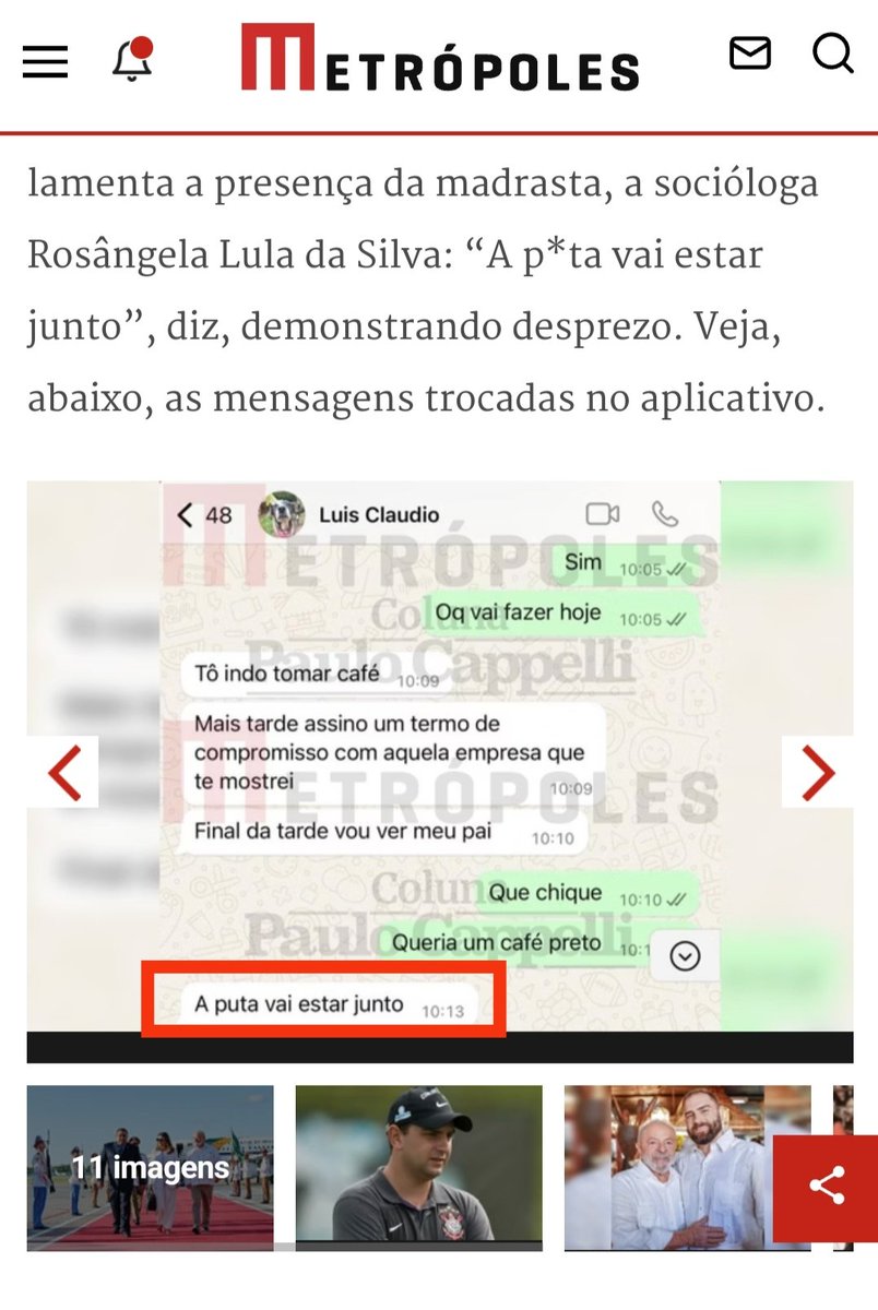 JoaquinTeixeira's tweet photo. Minha solidariedade a primeira-dama @JanjaLula que foi covardemente OFENDIDA pelo filho do seu marido. FIZ O L PELAS  MULHERES, e EXIGO que o @LulaOficial não se acovarde mediante esse ESCÂNDALO e defenda publicamente a sua esposa. Também aguardo uma posição do @felipeneto. https://t.co/HUKsLfMUWl