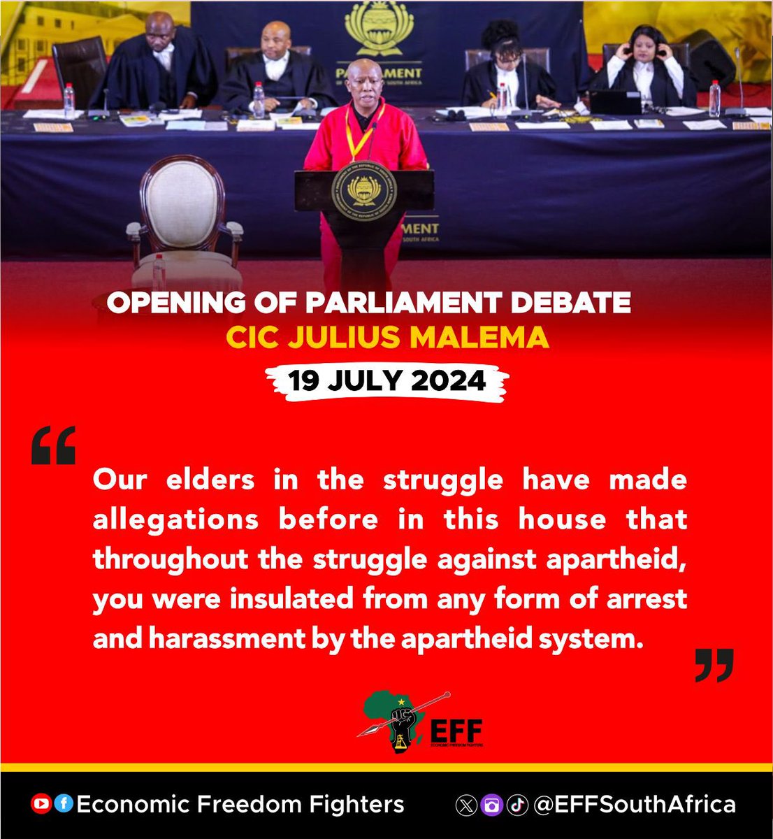 EFFSouthAfrica's tweet photo. #CICDebates
#EFFinParliament https://t.co/ApdV1IHb6N