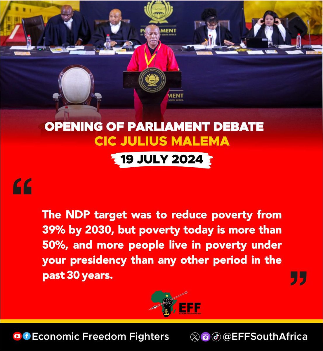 EFFSouthAfrica's tweet photo. #CICDebates
#EFFinParliament https://t.co/tdx8QbNbWC