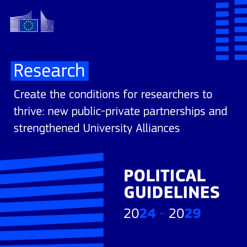 EUScienceInnov's tweet photo. R&amp;I is enshrined in many of the proposals of @vonderleyen for the next five years as president of the @EU_Commission 🇪🇺

From business to climate neutrality, explore below to get more details ↓