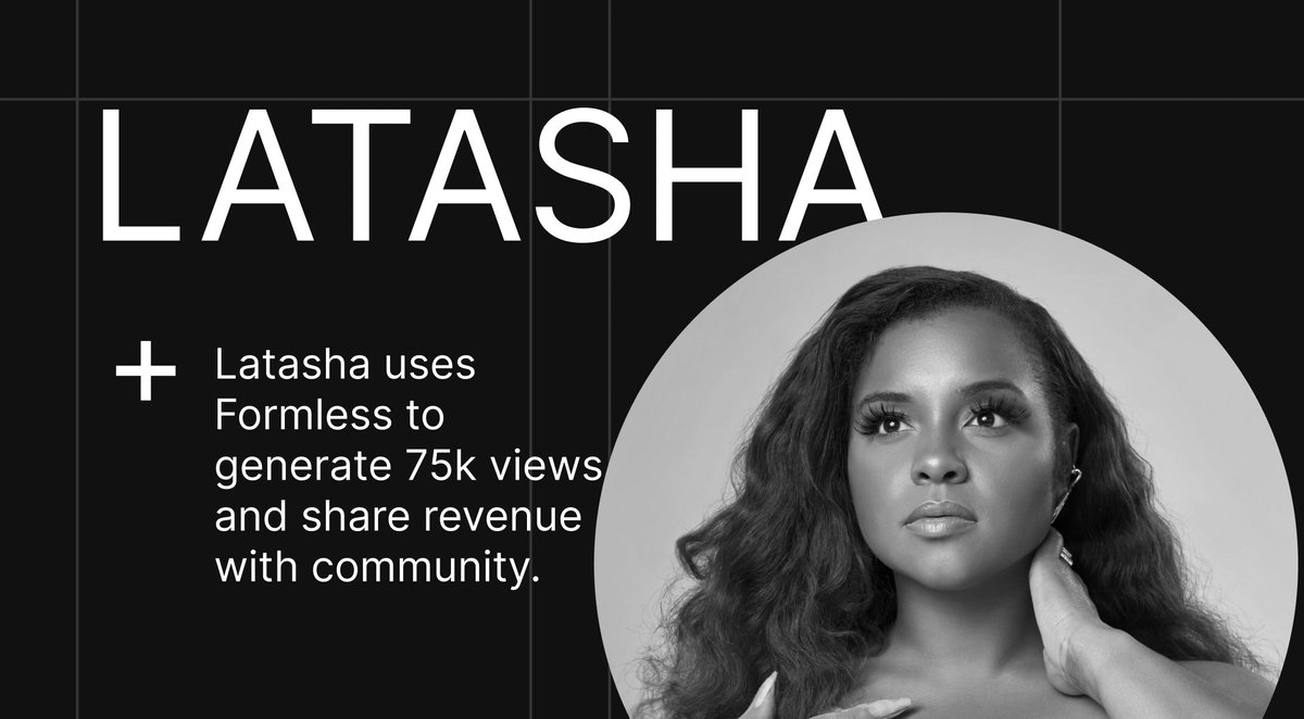 formless_xyz's tweet photo. Community power.

Thank you for the highlight @musicben_eth and to @CallMeLatasha and @TKtheLegend for bringing your creative visions to the network! https://t.co/yxQ3Ox9KDL