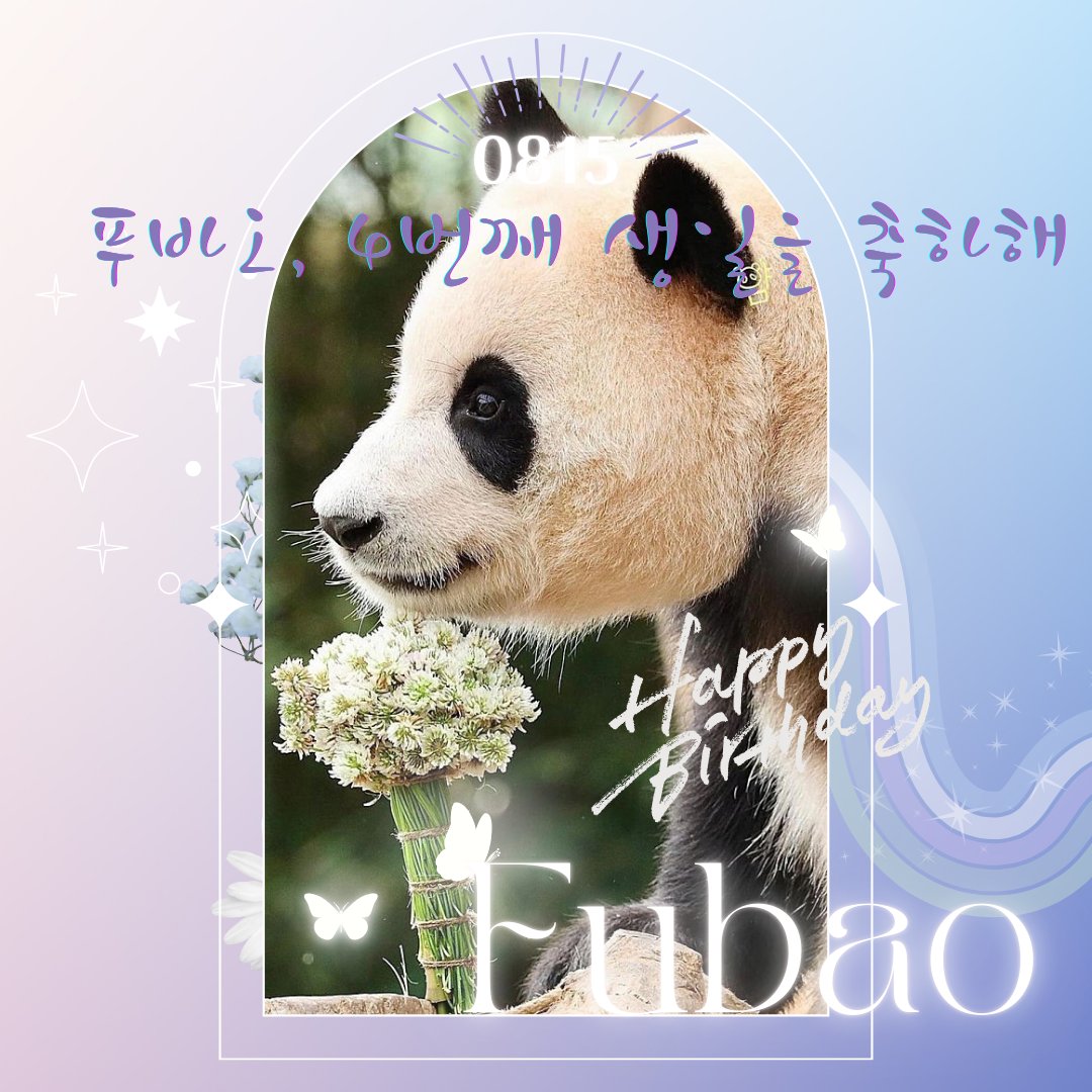 ssuruki_fu's tweet photo. 푸바오 생일축하해
#영원한_나의아기판다_생일축하해
#푸바오는_처음부터_해피엔딩이었어
#Happy4thBday_Fubao
#Happy_FUBAO_Day
네가 우리에게 행복을 준 것처럼
이젠 우리가 너에게 행복한 순간만을 줄게
넌 혼자가 아니야!! https://t.co/UCANezIJFZ