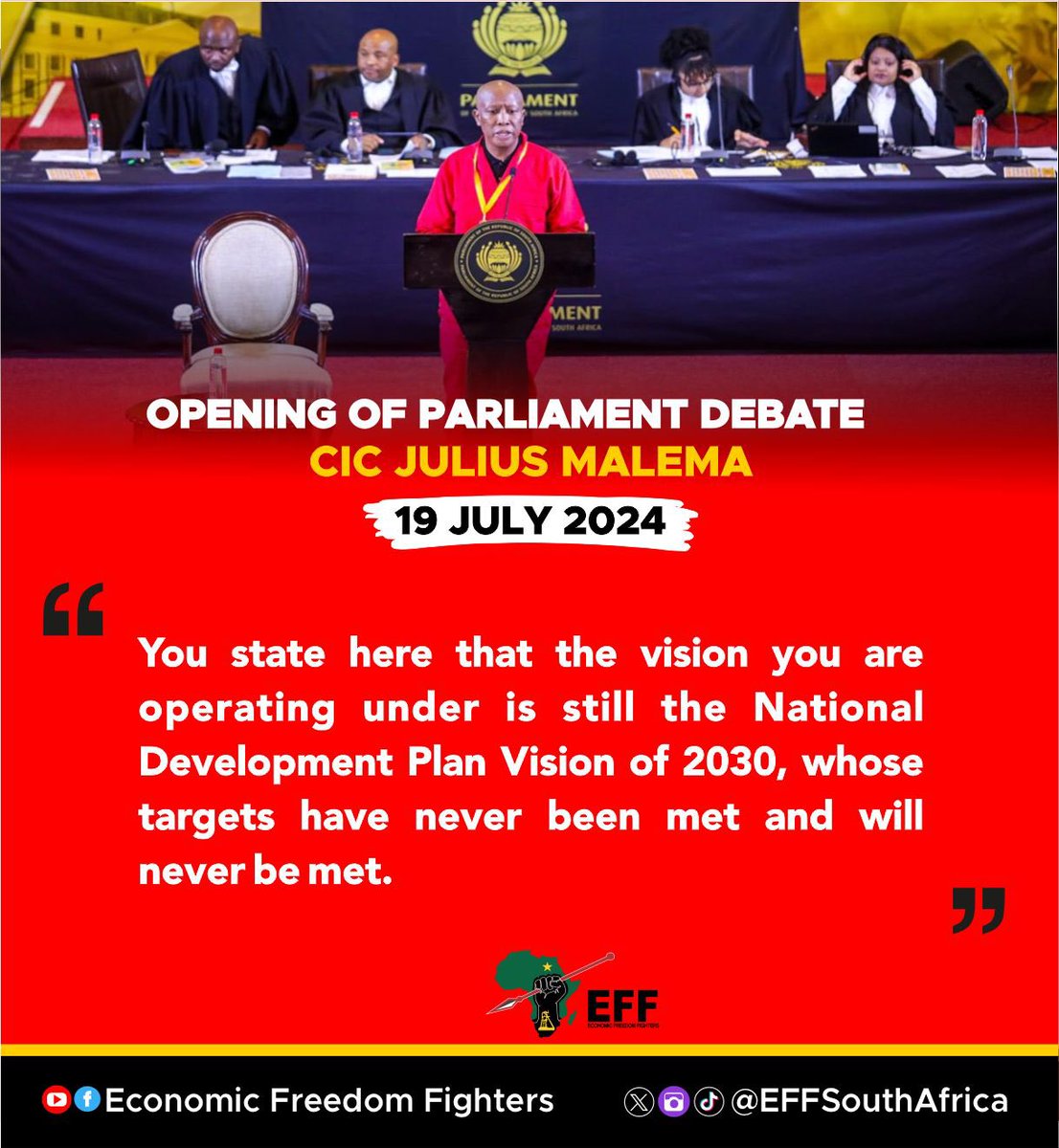 EFFSouthAfrica's tweet photo. #CICDebates
#EFFinParliament https://t.co/LHLkyYKPnG