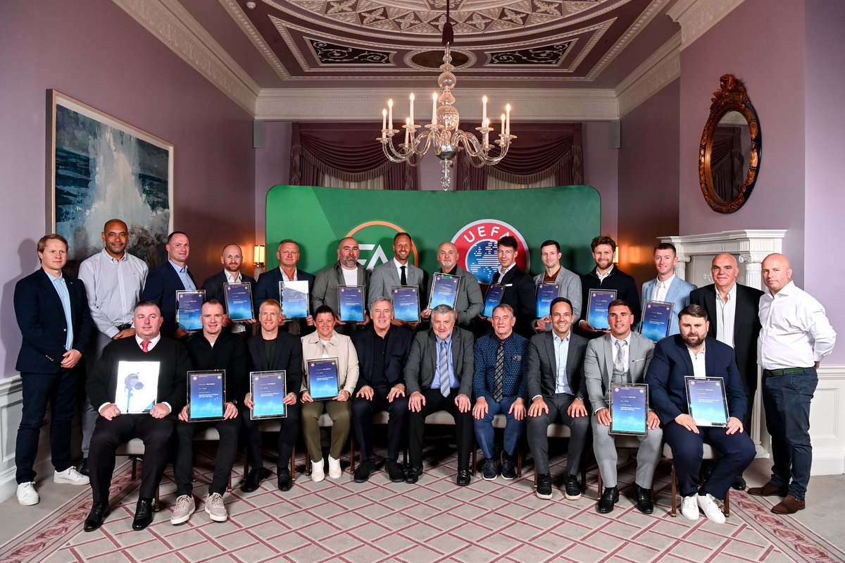 I’m delighted to share with you all that I have finally completed my UEFA Pro License. I’d like to thank all the tutors and mentors for their guidance and support but a big thank you to the Head of Education Niall O’Regan for everything.
