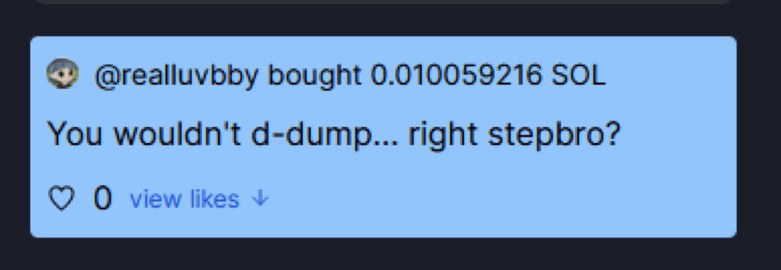 pumpdotfun's tweet image. you can't call yourself a pump dot fun OG if you don't remember this feature
simpler times