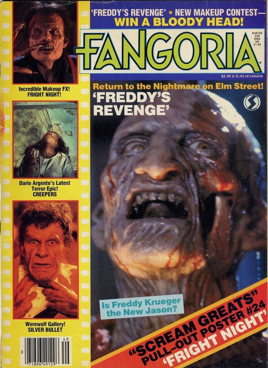 EugWSerra's tweet image. On November 1, 1985, A Nightmare on Elm Street 2: Freddy's Revenge slashed its way into theaters! #ANightmareOnElmStreet2FreddysRevenge #RobertEnglund #MarkPatton #KimMyers #RobertRusler #CluGulager #MarshallBell #HopeLange #JackSholder #ChristopherYoung #Fangoria49