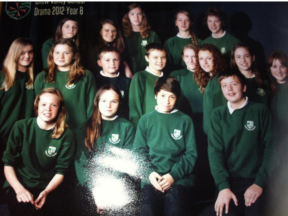 cathit3105's tweet photo. Such a small moment in their lifetime, they were 12 yrs old then, photo now 12 yrs old 
Fond memories from a small corner of @ChewValleySch 
@dramaconway yr8 drama club 2012 https://t.co/7GNCAlQUkB