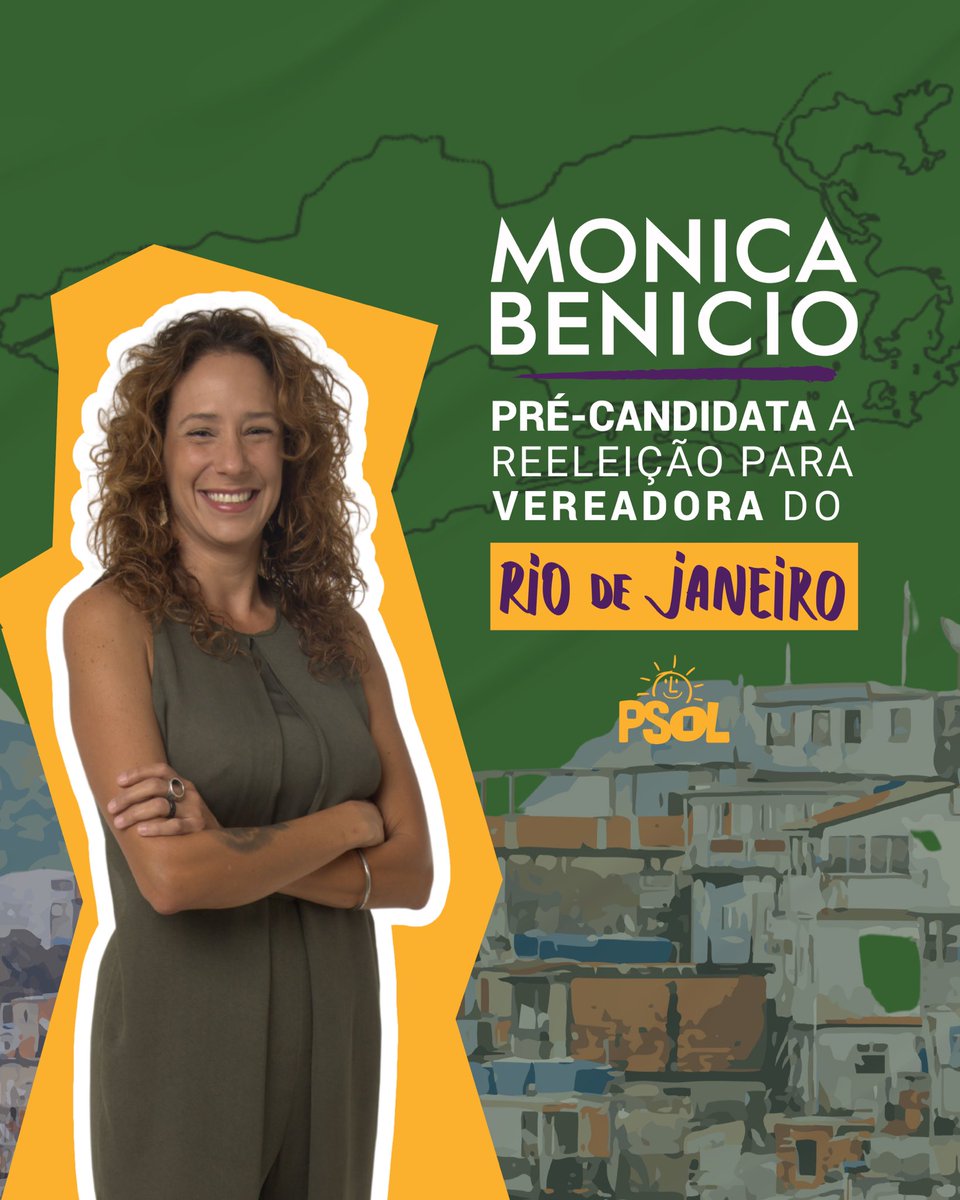 monica_benicio's tweet photo. Agora é real oficial: SOU PRÉ-CANDIDATA A VEREADORA DO RIO PELO PSOL! 💜🌈✊

Muita gente vinha me perguntando se eu disputaria a reeleição. O suspense acabou. A resposta é SIM! Estou pronta pra encarar mais esse desafio, de forma coletiva.

Quero pensar, junto com você, o projeto político que queremos construir pra nossa cidade a partir de 2025. 

Um projeto de esquerda feminista, que lute incansavelmente pelos direitos das mulheres e da população LGBTQIAPN+, a favor da cultura, do carnaval, da educação pública gratuita e em defesa do SUS. Que lute por uma cidade inclusiva para as pessoas com deficiência e segura para todas as infâncias. 

Um projeto de esquerda que tenha a coragem necessária para combater as milícias e que não se renda ao neoliberalismo. 

Um projeto de esquerda que não abaixa a cabeça pro fascismo e que reconhece a prioridade de derrotar a extrema direita e defender a democracia. 

Um projeto de esquerda que desafie as imposições do capital e ouse combater as desigualdades, promover justiça social e justiça ambiental, melhorando a vida do povo carioca. 

Muito me honra ouvir de diversas pessoas e movimentos que são referências pra mim que nossa mandata é necessária! Vou continuar lutando por um Rio livre das milícias, onde os direitos cheguem para toda a população de forma igualitária. Quero ajudar a construir uma cidade onde mulheres e pessoas LGBTs, faveladas, pretas e faveladas sejam valorizadas. Quero viver numa cidade onde Marielles possam florescer e não sejam assassinadas por serem quem são. 

Sabemos do tamanho da nossa tarefa e não vamos recuar da luta. Não irei recuar!

MONICA BENICIO É PRÉ-CANDIDATA A VEREADORA DO RIO! 🔥