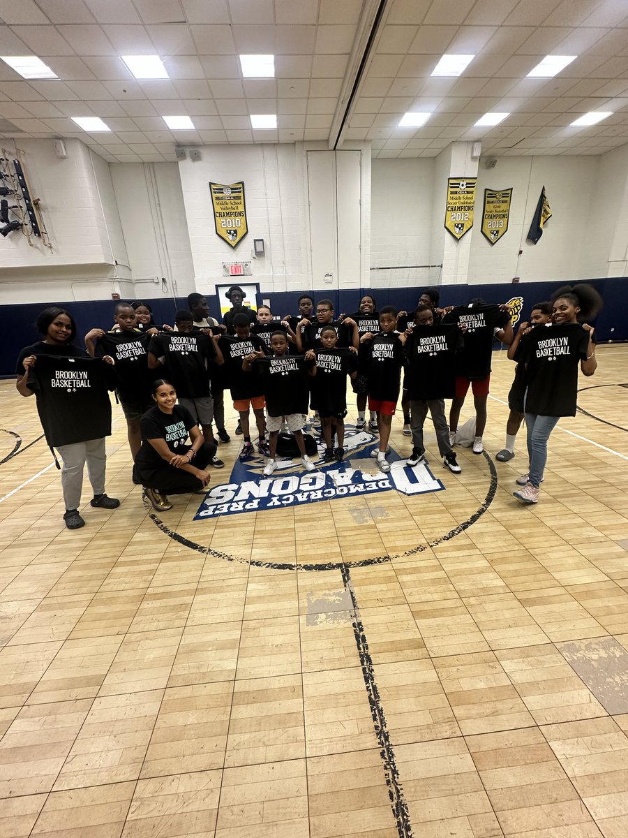 DPPSSPORTS's tweet image. ⁦@BrooklynNets⁩ ⁦@DemocracyPrep⁩ thanks to the nets and Kristina Sierra(alum) for working with summer boost kids.!!! Bronx prep is next!!