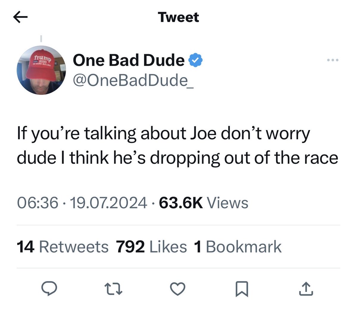Visitkarte's tweet image. To the Democrats and rich donors asking for Joe to drop out: there’s a reason Trumplicans are all for it. Passionately so. They fear President Joe Biden. 
#wegotyourback 
#PresidentBiden2024