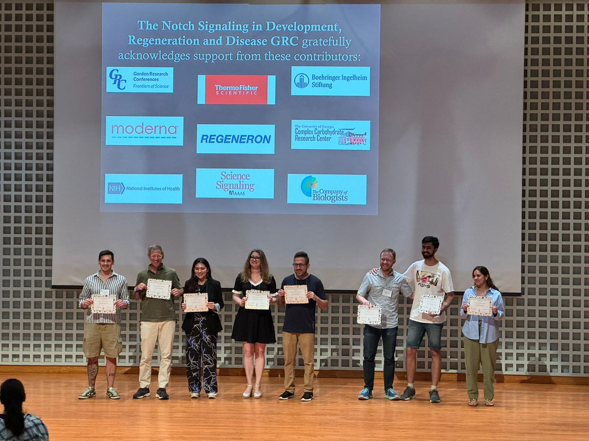 Michelle was awarded Best Poster Presentation Award at the Gordon Conference for Notch Signaling. Great job!