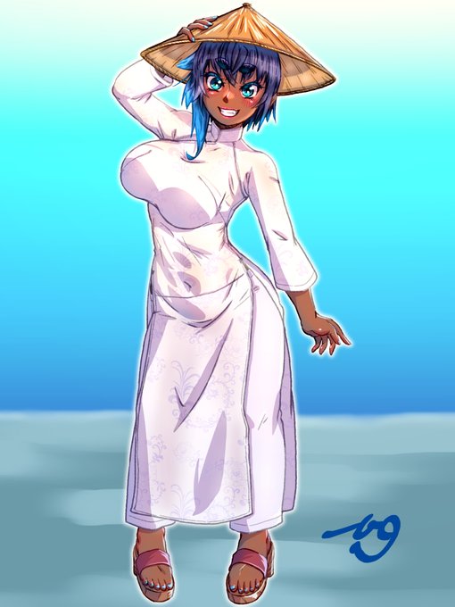 アオザイ姿の蓮歌塗りました。
透け感がいまいち出てないかもなぁ
#九嶺蓮歌 