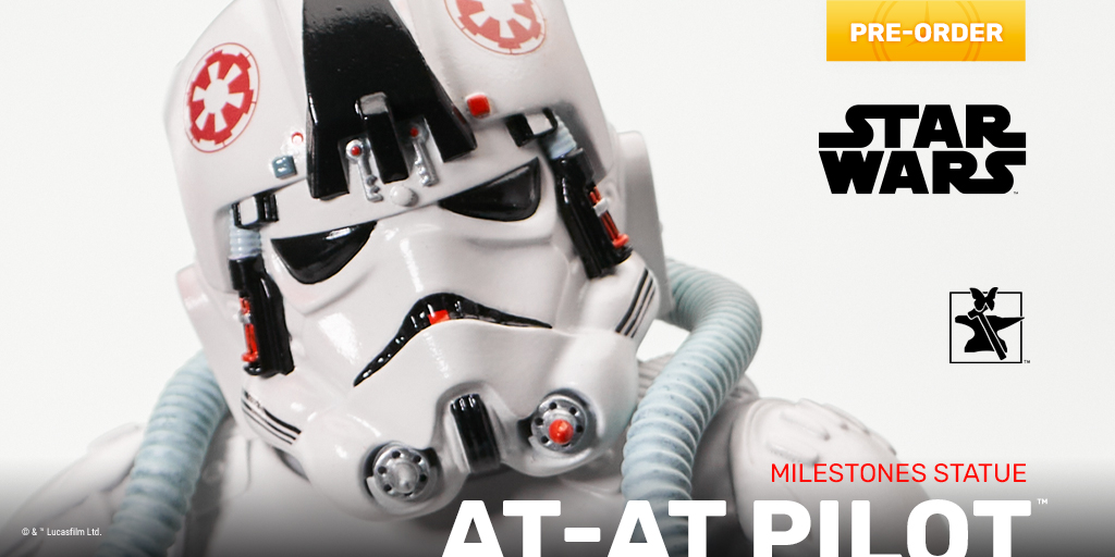 GentleGiantLTD's tweet photo. Modeled from the AT-AT Pilots seen in STAR WARS: THE EMPIRE STRIKES BACK™, this 1:6 Milestones Statue measures approximately 12 inches tall and is limited to just 1,000 pieces. Open to pre-order at https://t.co/K2n8v9cBW6.
#StarWars #ATATPilot #MilestonesStatue https://t.co/hZKcL350Wu