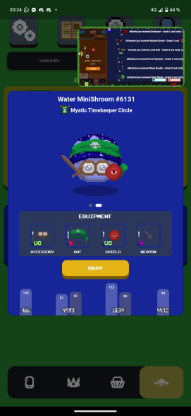 Sympa mon MiniShroom équipé vous ne trouvez pas ?
<a href="/WOShrooms/">World of Shrooms 🍄</a> 😍
Merci pour l'expérience et le stream Twitch 😊