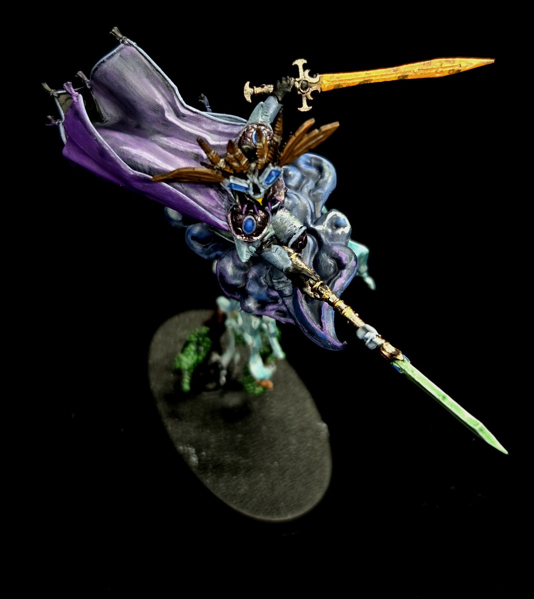 SinaraiP's tweet photo. Getting there :) more work on the Wind Mage, mainly the sword. Leaving for another week beginning tomorrow morning, so trying to get more done before then.

What do you think so far?

@warhammer 

#Warhammercommunity #warhammer #kitbash #windmage #wepaintminis #newaos https://t.co/Afid5xRsVs