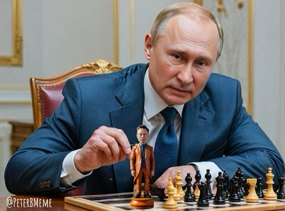 PeterBMeme's tweet photo. #ElonMusk #PutinsPuppet #FOP #FriendOfPutin #HaterOfAmerica @elonmusk https://t.co/Jkqyn4dzSG