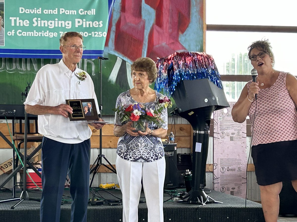 RepJohnsonMN's tweet photo. Congratulations to Alvin and Virginia Zimmerman on being named Isanti County Outstanding Seniors of the Year presented to them at the Isanti County Fair https://t.co/pF5HdAJqKI