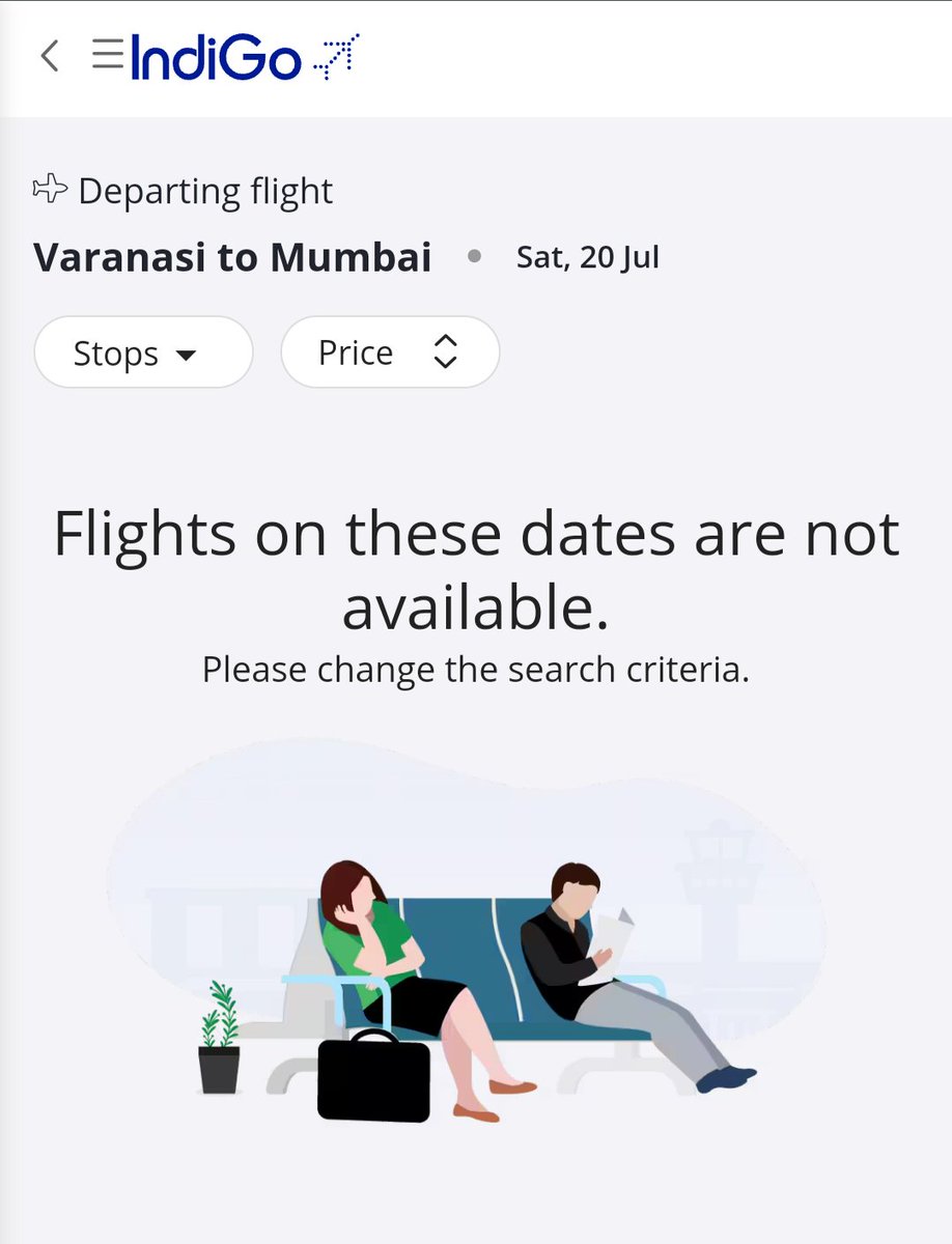 _Pandey_Utkarsh's tweet photo. @IndiGo6E My flight from Varanasi to Mumbai (20th July, 10:40 AM) has been cancelled due to the Microsoft outage. The options for rescheduling or refund are not working. Please assist urgently, I need to be in Mumbai by Monday anyhow #IndiGo #TravelWoes #CustomerService #Windows https://t.co/kyXDb1RynD