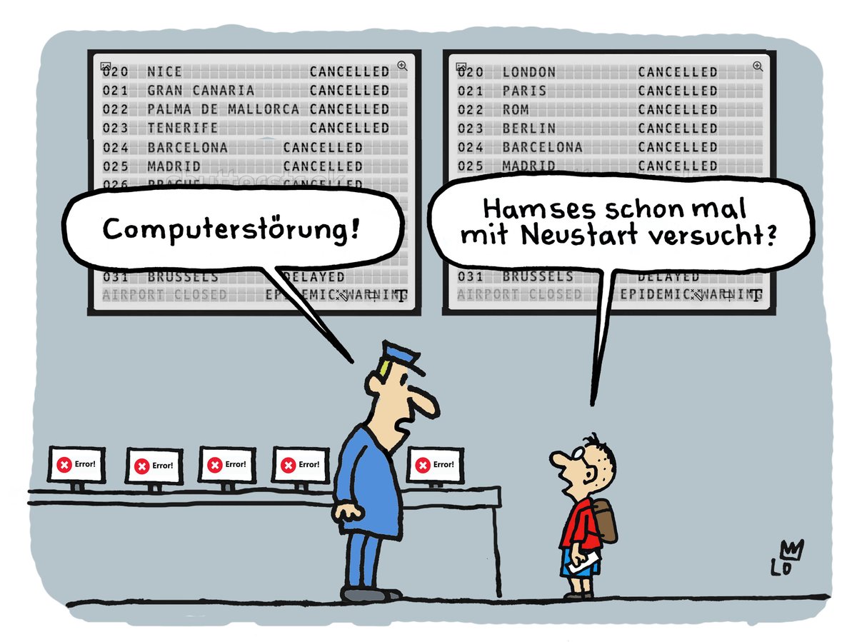 Aus meinem Skizzenblock...
#computercrash #crowdstrike