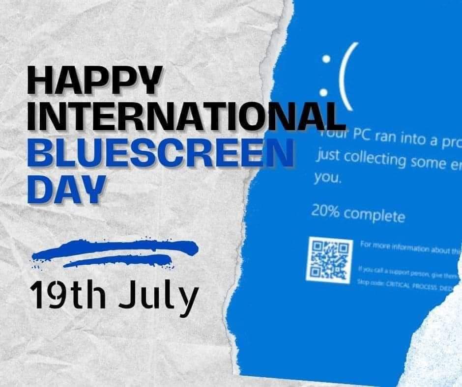 Happy International BSOD! #Crowdstrike