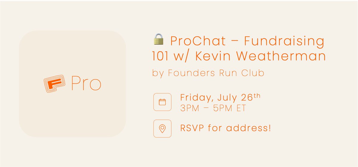 0xbheiligenthal's tweet photo. Hosting a private happy hour &amp; fireside chat with 4x founder + 100x angel investor @kevinrunsnyc next Friday on all things fundraising.

Have a few spots for non @foundersrunclub friends—DM me if you want one! https://t.co/rIhPDypyGI