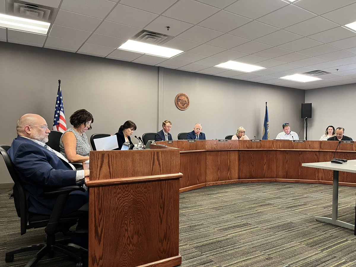 I’m here at this month’s Racing and Gaming Commission meeting. In a few items down the agenda, the commission will discuss approval for a racetrack casino license transfer from Hastings to Ogallala. <a href="/NebPubMediaNews/">Nebraska Public Media News</a>