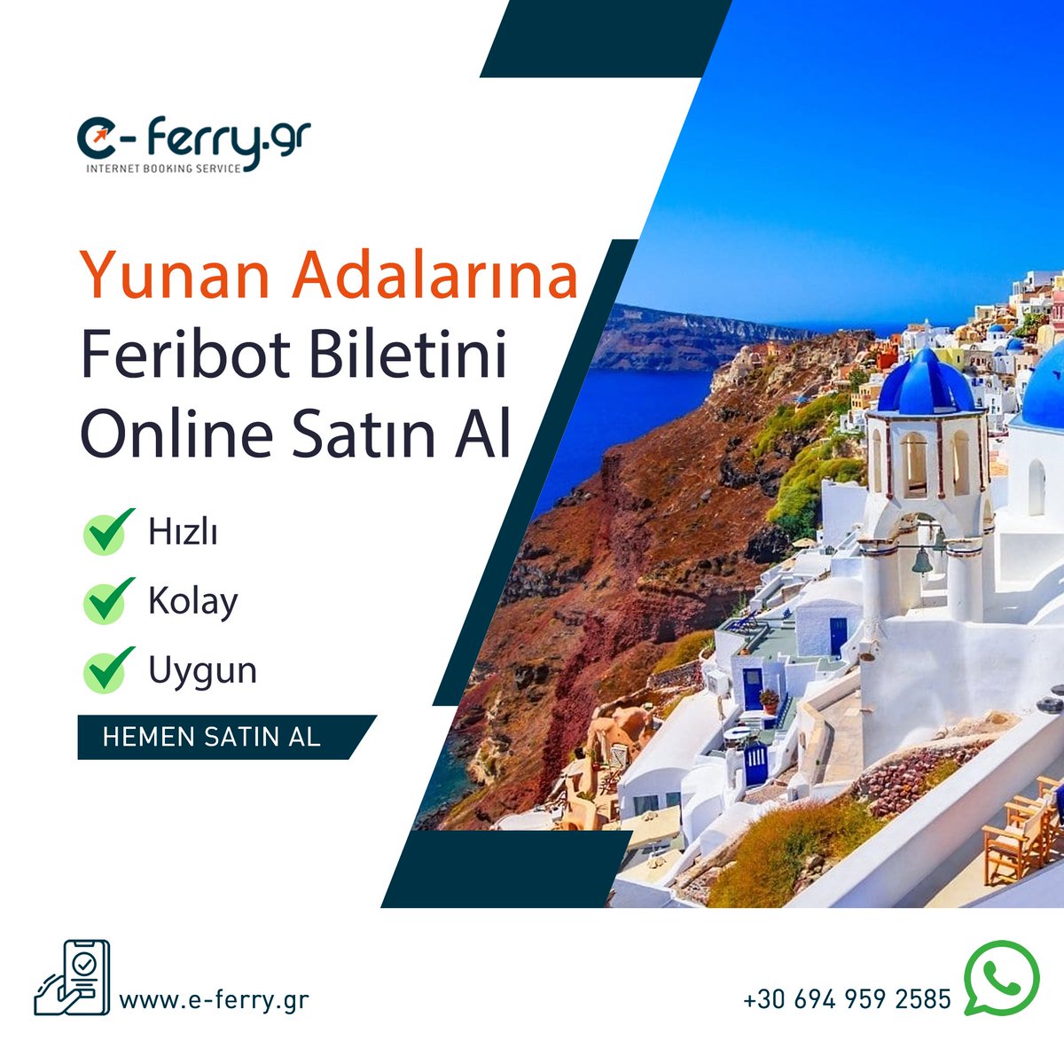 eferrygr's tweet photo. ⛴️ Book Your Ferry Ticket Online
⛴️ Yunan Adalarına Feribot Biletini Online Satın Al

🌐 https://t.co/MqkiesMf9J
✉️ info@e-ferry.gr
📞 +30 694 959 25 85

#fethiye #rodos #bodrum #kos #çeşme #sakız #kuşadası #samos #patmos #yunanadaları #kapıdavize #egeadalari #yunanistan #samos https://t.co/XNUFfrbReB