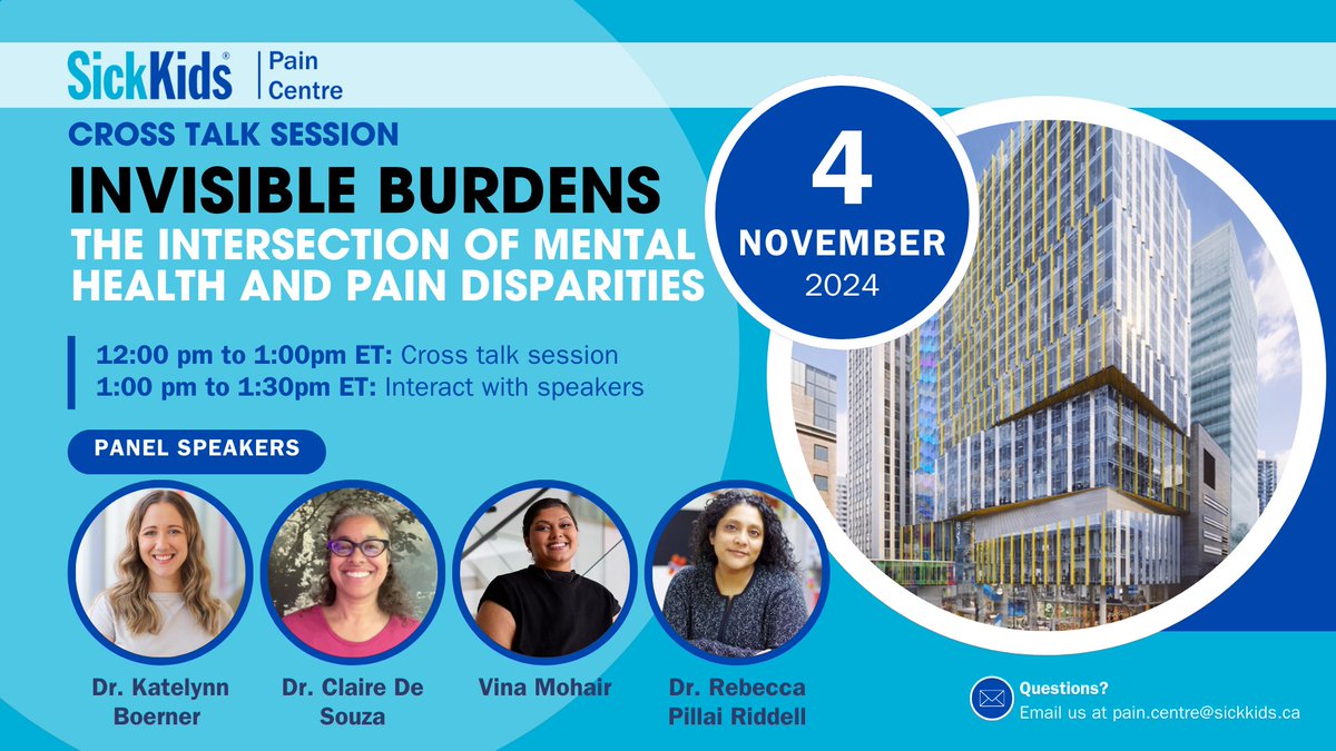 🔊 Exciting news! Our #CrossTalk on #MentalHealth and #PainDisparities is just around the corner. Be sure to register and secure your spot for an insightful conversation on November 4, 2024, at 12pm ET. #Register today at cvent.me/n7l5eg #PedsPain #NPAW2024